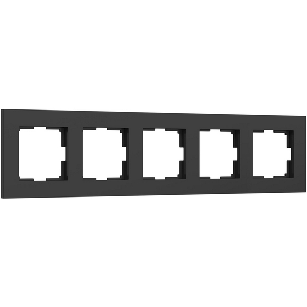 

Рамка на 5 постов (черный софт) Werkel W0052908 (a067785), W0052908