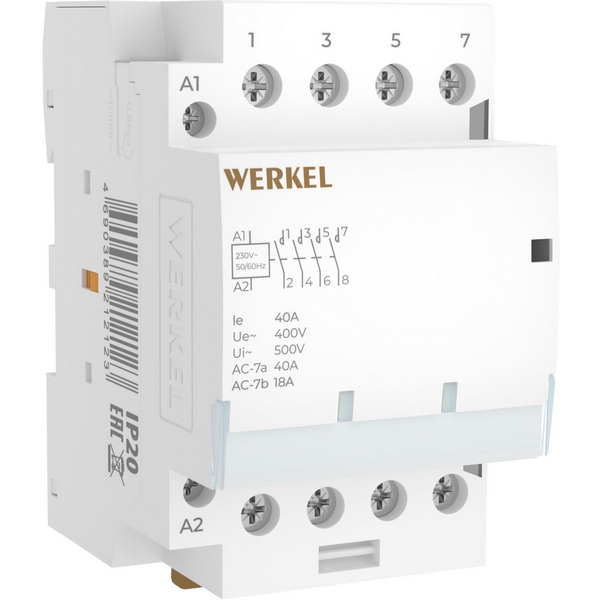 

Реле напряжения (3 модуля) Werkel W943M40O (a069477), Контакторы W943M40O