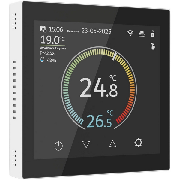 

Умный сенсорный терморегулятор с LCD дисплеем (белый) W1851101 Werkel (a071604), W1851101