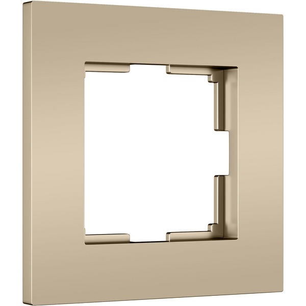 

Рамка на 1 пост Slab (шампань софт) Werkel W0012911 (a071623), Slab шампань софт W0012911