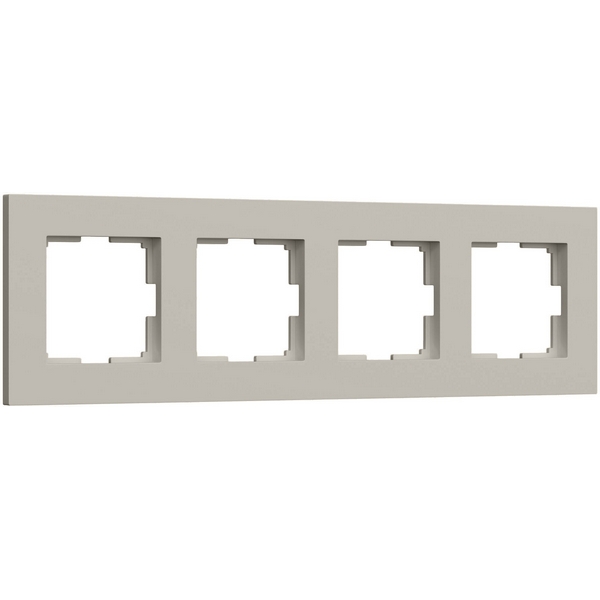 Изображение товара Рамка на 4 поста Werkel Slab дымчатый софт поликарбонат