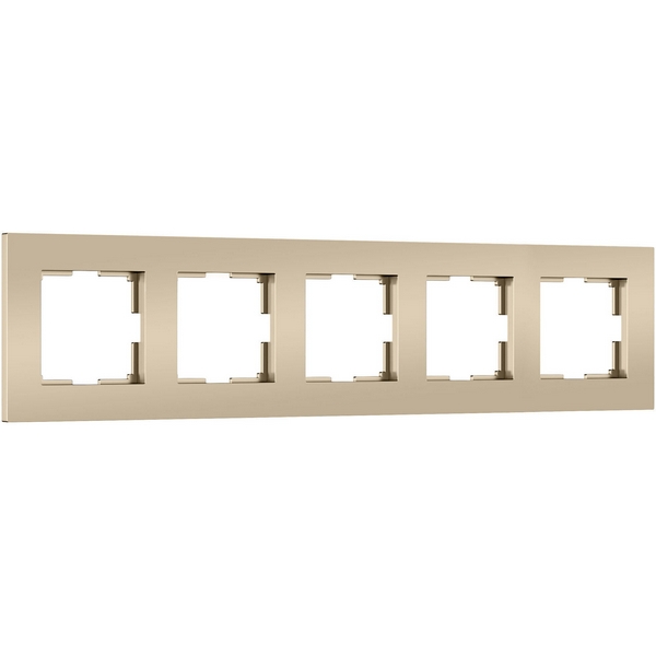 

Рамка на 5 постов Slab (шампань софт) Werkel W0052911 (a071629), Slab шампань софт W0052911