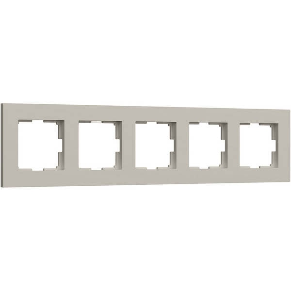 Изображение товара Рамка на 5 постов Slab дымчатый софт Werkel W0052917