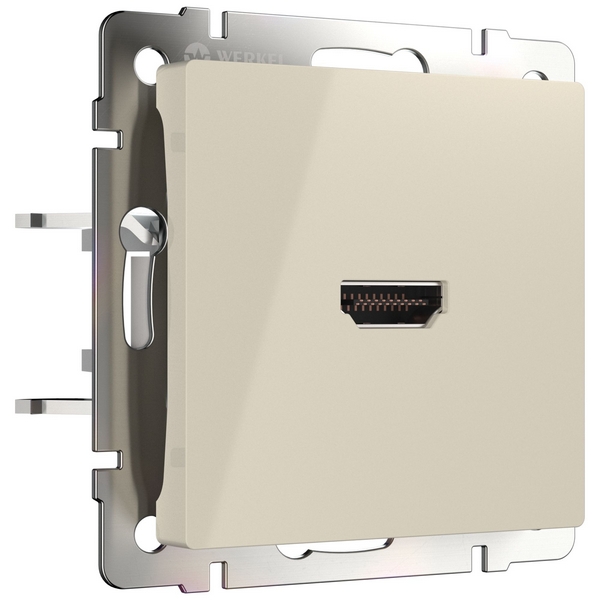 

Розетка HDMI (слоновая кость) Werkel W1186003 (a051487), Встраиваемые механизмы слоновая кость W1186003