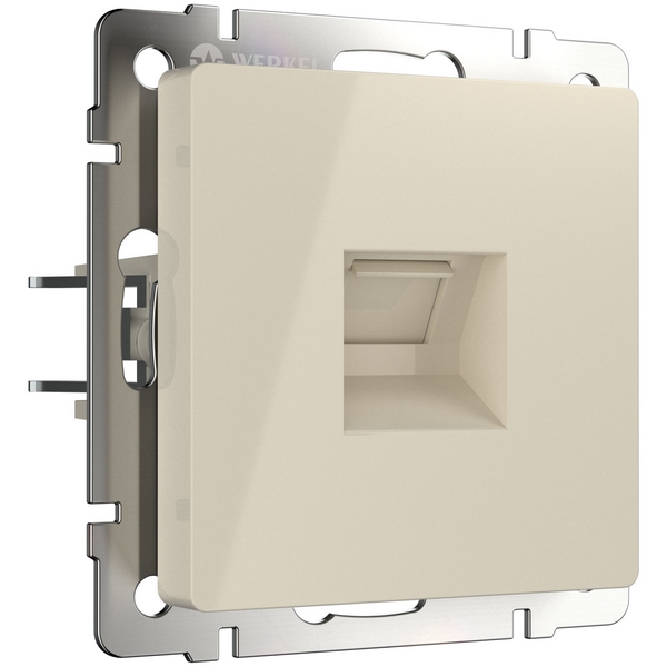 

Телефонная розетка RJ-11 (слоновая кость) Werkel W1182003 (a051492), Встраиваемые механизмы слоновая кость WL03-RJ-11-ivory