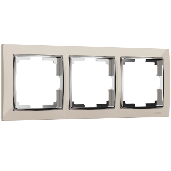 

Рамка на 3 поста Snabb (слоновая кость/хром) Werkel W0031903 (a051645), Snabb слоновая кость W0031903