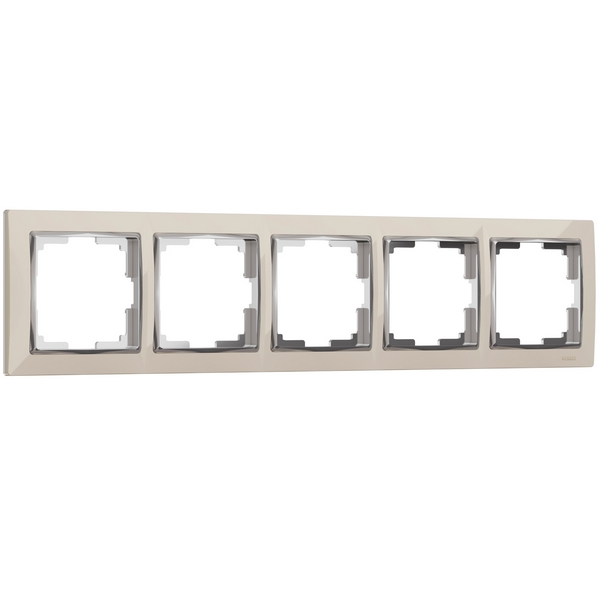 

Рамка на 5 постов Snabb (слоновая кость/хром) Werkel W0051903 (a051642), Snabb слоновая кость W0051903