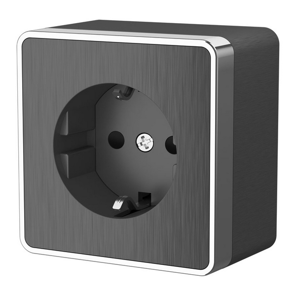 

Розетка с заземлением и шторками Gallant (графит рифленый) (a051346) Werkel Накладные механизмы Gallant графит рифленый W5071104, Накладные механизмы Gallant графит рифленый W5071104