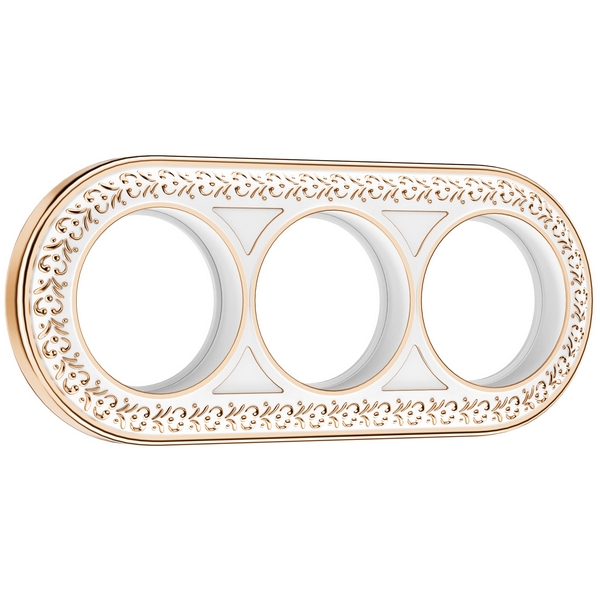 

Рамка на 3 поста (белое золото) (a050985) Werkel Antik Runda белое золото W0035023, Antik Runda белое золото W0035023