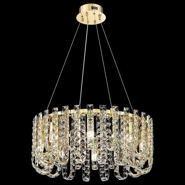 Изображение товара Подвесная люстра Wertmark Cheryl WE101.08.303 стиль модерн хрусталь золото