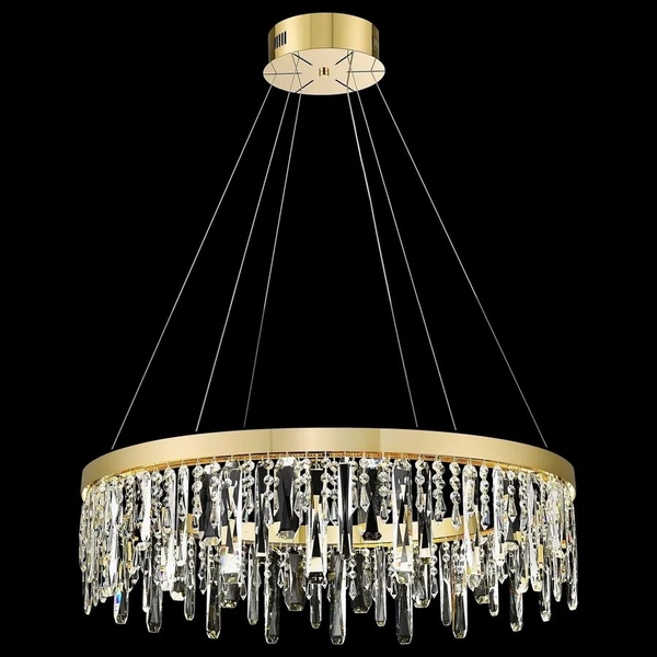 Изображение товара Подвесная люстра Wertmark Nora WE121.08.303 с хрусталем и регулировкой по высоте