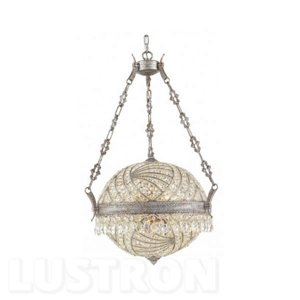 Изображение товара Хрустальный подвесной светильник Wertmark Leticia WE317.08.203 классический стиль хрусталь металлик