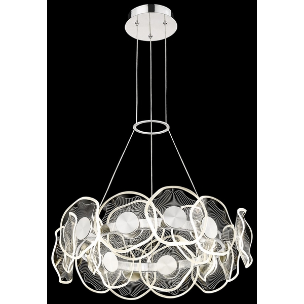 

Подвесной светодиодный светильник с пультом Wertmark Helena WE453.18.103 кольцо, Хром, Helena WE453.18.103