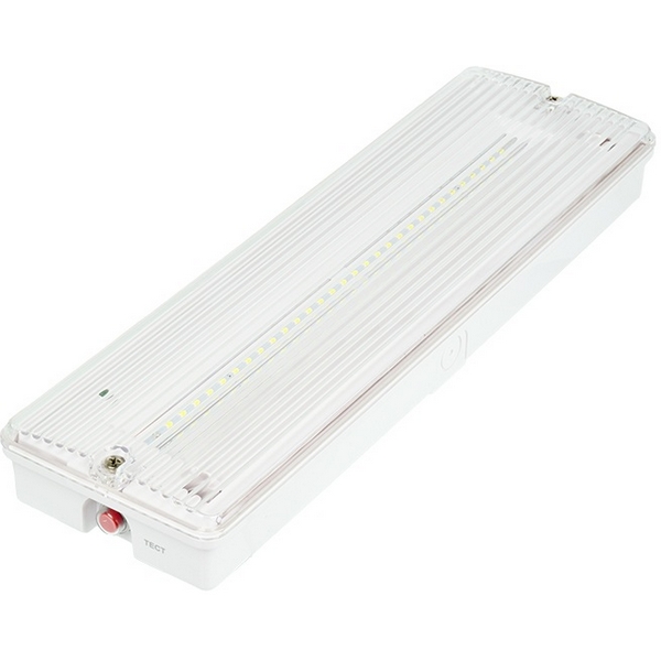 

Аварийный светильник LED Wolta Ориентир ДБО03-4-052-6К с БАП EM3 4.5Вт 6500К IP65 Прозрачный, Белый, ДБО03-4-052-6К
