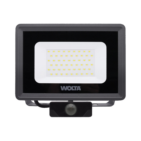 

Светодиодный прожектор 50Вт 5700K IP65 с датчиком Wolta WFL-50W/06S, Серый, WFL-50W/06S