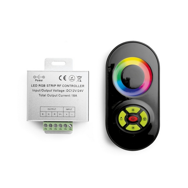 

Контроллер Wolta WLC-CP/01 с пультом для светодиодной ленты RGB 3-pin 12-24В, WLC-CP/01
