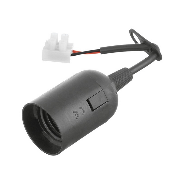 

Подвесной патрон Wolta WLH-004 E27 с клеммной колодкой пластиковый, черный, Wlh WLH-004