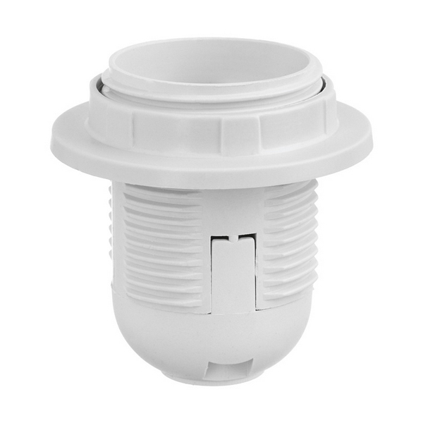 

Патрон Wolta WLH-007 E27 с кольцом, пластиковый, белый, Wlh WLH-007
