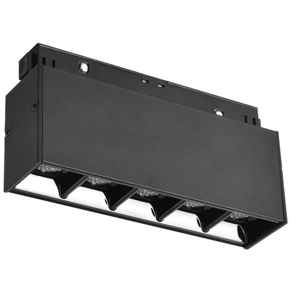 

Трековый светодиодный светильник магнитный Wolta WMLY-10W/06B 10Вт 3000К 48В IP40 черный, WMLY-10W/06B