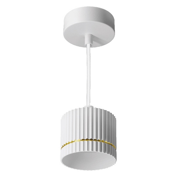 

Подвесной светильник Wolta WSL-GX53/P18WG под лампу GX53 Белый / золотой NIMB, Wsl-Gx53 WSL-GX53/P18WG