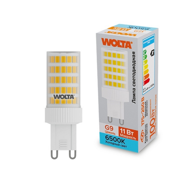 

Светодиодная лампа 11Вт 6500K G9 Wolta WSTD-JCD-11W6KG9-C, WSTD-JCD-11W6KG9-C
