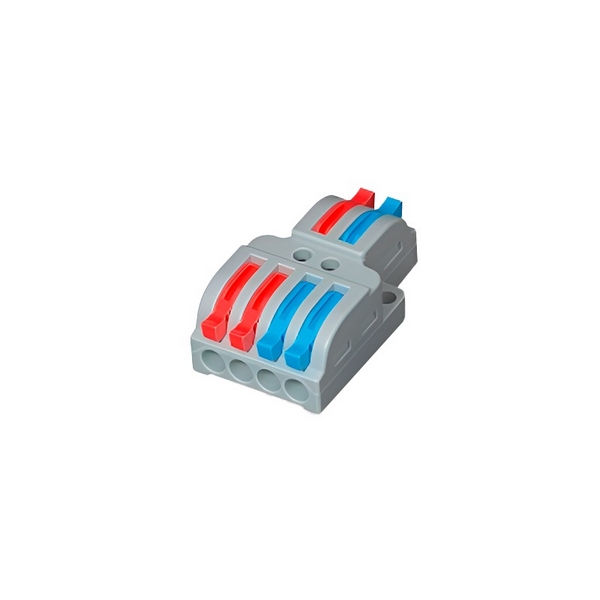 Изображение товара Клеммный рычажный зажим Wolta WTB-LTB/422-G для безопасных электромонтажных соединений