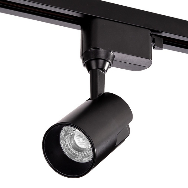 

Трековый светодиодный светильник однофазный Wolta WTL-15W/01B 15Вт 220V 4000К IP40 черный, WTL-15W/01B