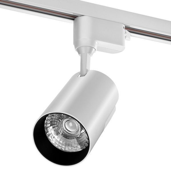 

Трековый светодиодный светильник однофазный Wolta WTL-35W/01W 220V 35Вт 4000К IP40 белый, WTL-35W/01W
