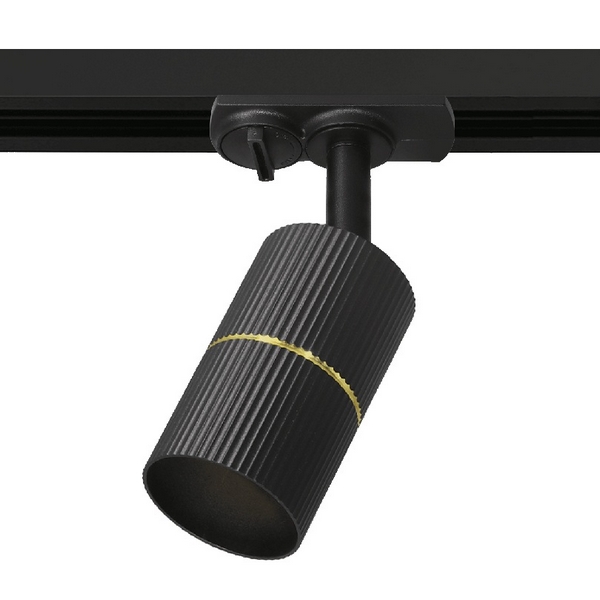 

Трековый светильник однофазный Wolta WTL-GU10/18BG под лампу GU10 Черный / золотой NIMB, Wtl-18 WTL-GU10/18BG