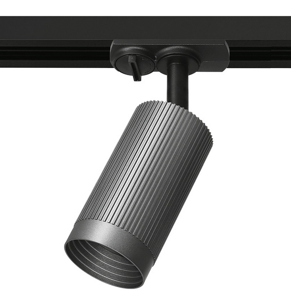 

Трековый светильник однофазный Wolta WTL-GU10/19G под лампу GU10 Графит LUXOR, Wtl-19 WTL-GU10/19G