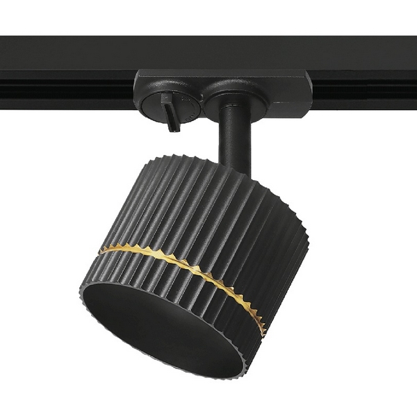 

Трековый светильник однофазный Wolta WTL-GX53/18BG под лампу GX53 Черный / золотой NIMB, Wtl-18 WTL-GX53/18BG