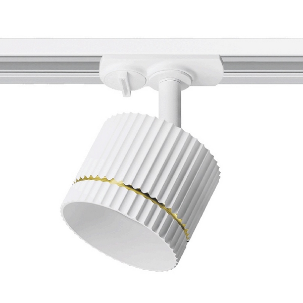 

Трековый светильник однофазный Wolta WTL-GX53/18WG под лампу GX53 белый / золотой NIMB, Wtl-18 WTL-GX53/18WG