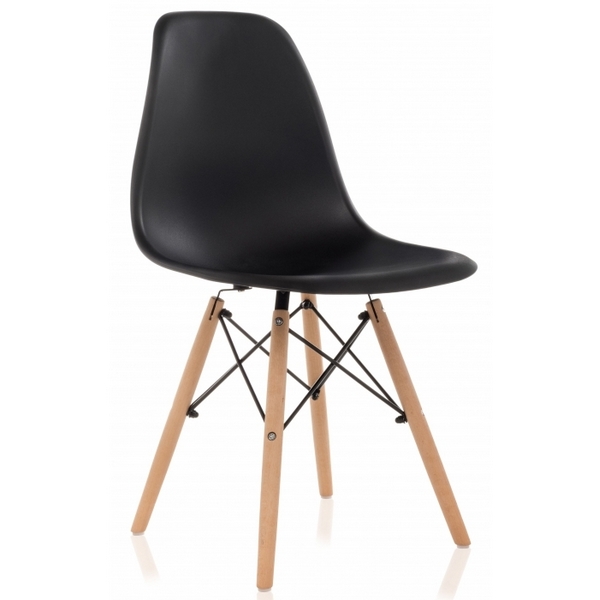 

Пластиковый стул Woodville Eames PC-015 черный 11177, Eames PC-015 11177