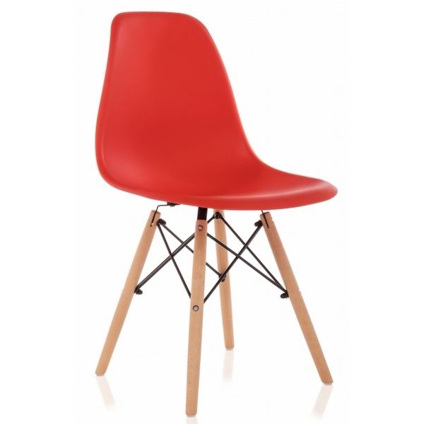 Пластиковый стул PC-015 красный Woodville Eames 11180 2190₽