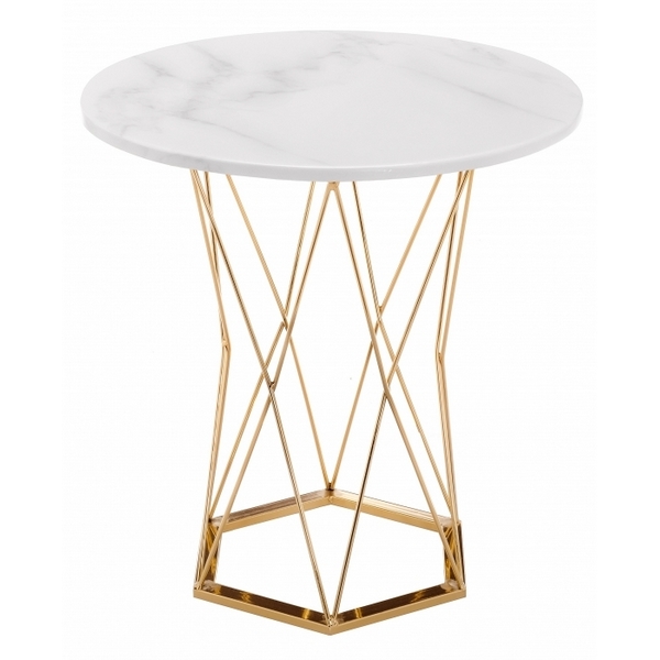 

Стол Woodville Melan white / gold 11771, Белый, Melan 11771