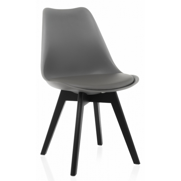 

Деревянный стул Woodville Bonuss dark gray / black 11827, Bonus 11827