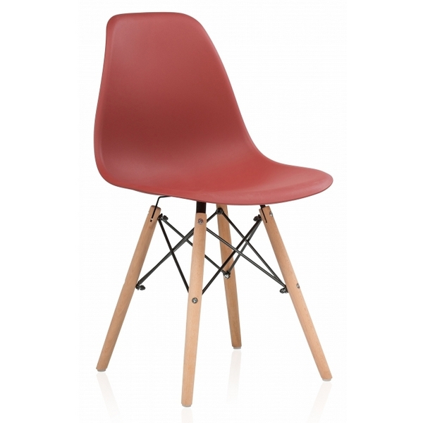

Пластиковый стул Woodville Eames PC-015 bordeaux 11896, Бордовый, Eames PC-015 11896