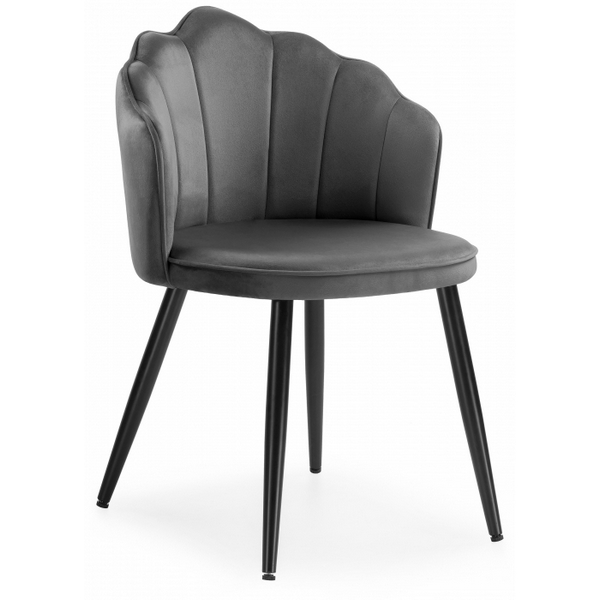 

Стул на металлокаркасе Shell dark gray / black 11988 (Woodville), Shell 11988