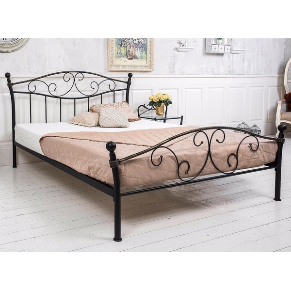 

Кровать Woodville Gold 160x200 черная с золотом 1438, Gold 1438