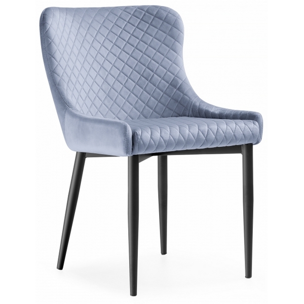 

Стул Woodville на металлокаркасе Teo light blue / black 15021, Teo 15021