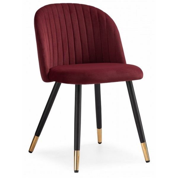 

Стул Woodville на металлокаркасе Gabi wine red / black 15087, Gabi 15087