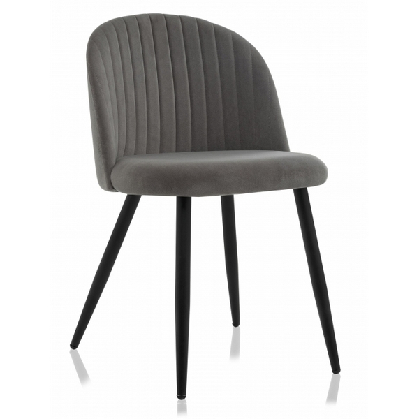 

Стул Woodville на металлокаркасе Gabi 1 dark gray / black 15111, Серый, Gabi 15111