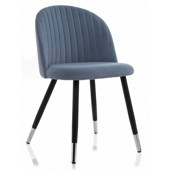 

Стул Woodville на металлокаркасе Gabi blue / black 15112, Gabi 15112