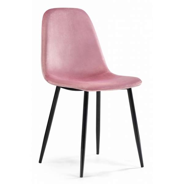 

Стул Woodville на металлокаркасе Lilu pink / black 15118, Lilu 15118