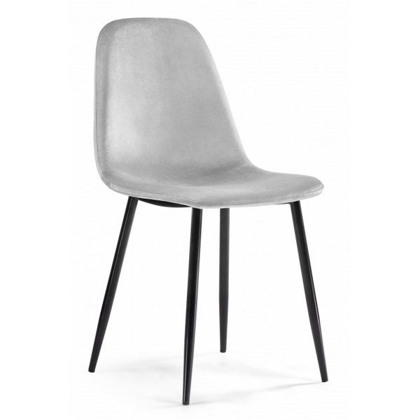 

Стул Woodville на металлокаркасе Lilu light grey / black 15119, Lilu 15119