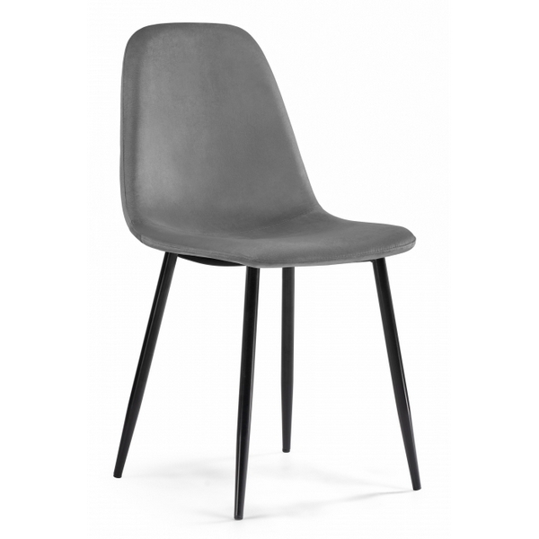 

Стул Woodville на металлокаркасе Lilu dark grey / black 15120, Серый, Lilu 15120
