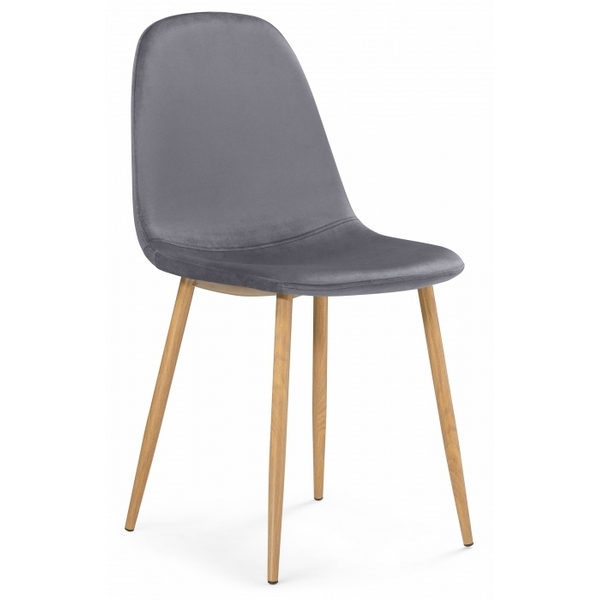 

Стул Woodville на металлокаркасе Lilu dark grey / wood 15122, Lilu 15122