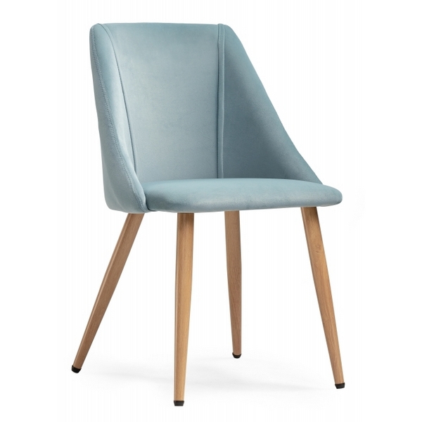 

Стул Woodville на металлокаркасе Morgan light blue / wood 15232, Morgan 15232