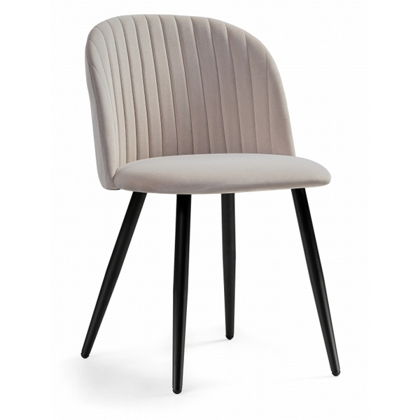 

Стул Woodville на металлокаркасе Gabi 1 latte / black 15350, Gabi 15350