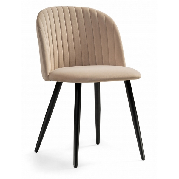 

Стул Woodville на металлокаркасе Gabi 1 dark beige / black 15351, Бежевый, Gabi 15351